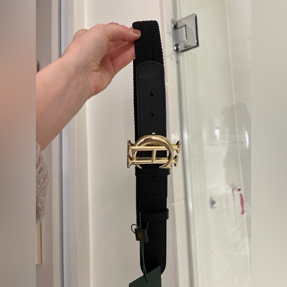 Equestrian Holland Cooper Black Belt with Gold Buckle - Picture 3 of 5